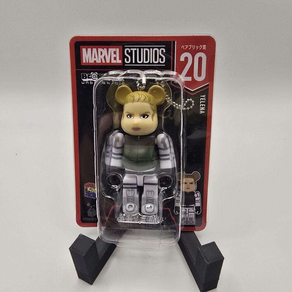 Marvel Studios Be@rbrick 100% #20 Yelena Bearbrick Ballchain Black Widow New